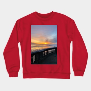 Sunrise over the Balustrade - Portrait Crewneck Sweatshirt